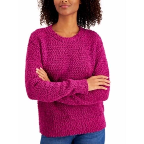Style & Co Teddy Bouclé Sweater size PMedium - Picture 1 of 5